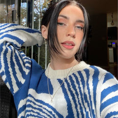 fall outfits 2024 INS Style Autumn Fashion Loose Casual Men's and Women's Sweater Trendy Personality Retro round Neck Long Sleeve Top