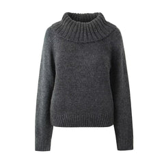 fall 2024 fashion trends 2024 Autumn New off-the-Shoulder Pullover Sweater off-the-Shoulder Loose Top