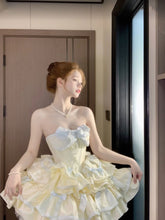 BXOXO French Ball Gown Strapless Short Champagne Lolita Dresses Party Dress Birthday Outfits HOT1197