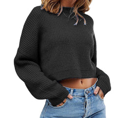 fall 2024 fashion trends 2024 Autumn and Winter New Sweater Women's Solid Color round Neck Long Sleeve Knitted Pullover Women's Sweater