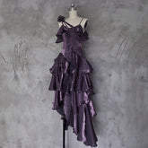 alien invasion dress to impress Summer New Irregular Ruffled Slightly Tipsy Moonlight Suspender Skirt Niche Designer Slimming Skirt