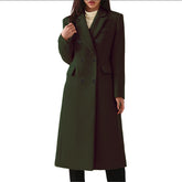 business casual outfits Autumn and Winter Long plus Size Woolen Women's Coat EBay Woolen Coat Seven Colors Size 8 Hair