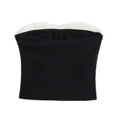 dream clothes Autumn Vest Top Hanging Neck Collar Sexy Backless Printed Tube Top Female