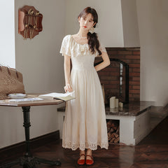 cybergoth dress to impress Women's Clothing Summer New Retro Court Oil Painting Wedding Embroidery Heavy Industry Dress Daily Dress