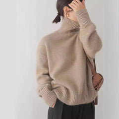 2000s fashion Sweater Autumn and Winter Thickened Turtleneck Loose All-Match Knitted Pullover Lazy Style Inner Wear Outer Wear Bottoming Shirt