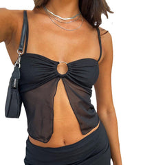 going out outfits New Design Hollow-out Hot Girl Style Backless Tube Top Camisole Top for Women