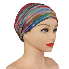 hipster Personalized Striped Printed Yoga Sports Wide Elastic Hair Band Face Wash Women Headband Headdress