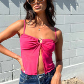 going out outfits New Design Hollow-out Hot Girl Style Backless Tube Top Camisole Top for Women