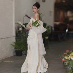 prom dresses Morning Gown Bride Light Wedding Dress New Tube Top High-Grade Engagement Dress Wedding Fairy Temperament Evening Dress for Women