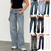 2000s fashion High Quality Women's Denim Temu New Women's Straight Jeans