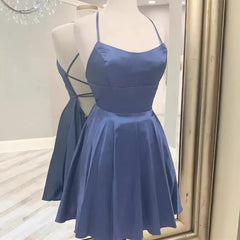 prom dresses Blue Strap Engagement Evening Dress Women's French-Style High-End Light Luxury Niche Host Hepburn Style Princess Dress