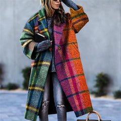 outfit A Large Number of EBay Trench Coat Woolen Printed Women's Coat