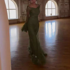 prom dresses Sexy Women's Sexy V-neck Long Sleeve Slim Solid Color Dress