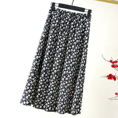 Floral Print Midi Skirt