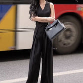 Black Chanel Style Suit Vest Women's Summer Thin High-End Fashionable Vest Sleeveless Top