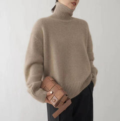 2000s fashion Sweater Autumn and Winter Thickened Turtleneck Loose All-Match Knitted Pullover Lazy Style Inner Wear Outer Wear Bottoming Shirt