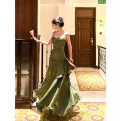 alien invasion dress to impress Ceremony Dress Light Luxury Niche High-End Sling Dress High-Grade Dress