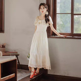 cybergoth dress to impress Women's Clothing Summer New Retro Court Oil Painting Wedding Embroidery Heavy Industry Dress Daily Dress