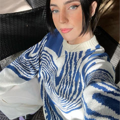 fall outfits 2024 INS Style Autumn Fashion Loose Casual Men's and Women's Sweater Trendy Personality Retro round Neck Long Sleeve Top