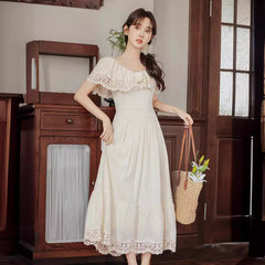 cybergoth dress to impress Women's Clothing Summer New Retro Court Oil Painting Wedding Embroidery Heavy Industry Dress Daily Dress