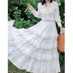 summer outfits inspo French Retro Niche Fairy Temperament Cake Skirt Women's Skirt New
