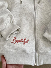 Bxoxo Kawaii Print Bow Hoodies Women Sweet Lace Patchwork Long Sleeve Cute Sweatshirts Japan Loose Pockets Letter Female Zipper Tops