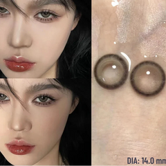 BXOXO 1 Pair Dark Lenses Korean Style Colored Contact Lenses Myopia Lenses Black Lenses Fog Pearl Lens High Quality