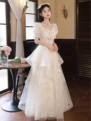 BXOXO DRESS TO IMPRESS Champagne Evening New Light Luxury High-end Birthday Adult Ceremony Princess Dress for Women