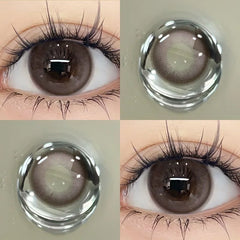 BXOXO 1Pair Myopia -0.00 to -8.00 Colour Contacts Lenses Natural Black Eye Lenses Beauty Pupil Blue Gray Lenses