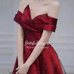 BXOXO Palace Style Women Prom Dress Elegant Off The Shoulder Strapless Banquet Ball Gown Evening Dresses for Wedding