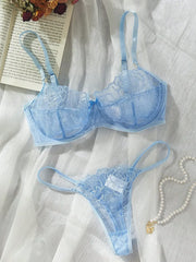 BXOXO 2 Pieces Sexy Lingerie Set Women Babydolls Erotic Floral Bra Set Erotic Lingerie Female Lace Underwear Brief Sets