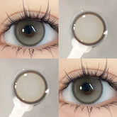 BXOXO 2PCS Korea Colored Contact Lenses Myopia Degree -0.00 to -8.00 Gray Eyes Beauty Pupil Brown Makeup Lens
