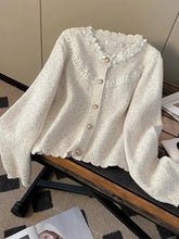 Bxoxo Floral Elegant Cardigan Women Vintage Sweet Long Sleeve Knitted Sweater French Retro Casual O Neck Design Fall Ins Tops Coats