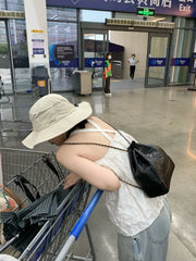 BXOXO Sweet Camis Women 2025 Summer Fashion Backless Solid Slash Neck Female Tank Tops French Style Chic Casual Holiday