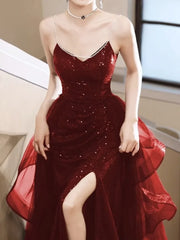 BXOXO CustomizedLuxury Sequined Solid Graduation Dresses Temperament Pearl Shoulder Strap Formal Occasion Dresses Slim Waist Cocktail