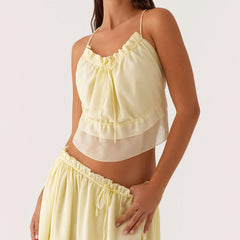 BXOXO Women Summer Crop Camisole Casual Cross Straps Tie up Backless Spaghetti Straps Tank Tops for Club Streetwear