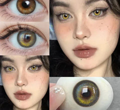 BXOXO 1 Pair Colorcon Korean Lenses Color Contact Lenses for Eyes Purple Lenses Blue Eye Lenses Brown Lenses Yearly Contacts