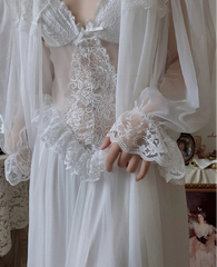 BXOXO Autumn White Fairy Vintage Sweet Dress Women Mesh Lace Sexy Casual Korean Dress Female Patchwork Designer Princess Dresses