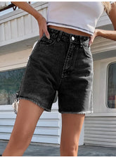 BXOXO Basic Washed Denim Shorts