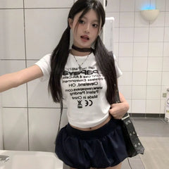 Bxoxo Korean Style Sweet Mini Skirt Kawaii Black Low Waist Ruffle Short Skirts Gothic Sexy Harajuku Casual A-line Solid Skirt