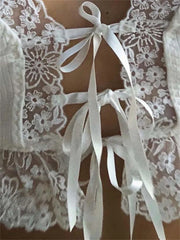 BXOXO Frill Lace Sexy Crop Tops Tees Women Front Tie Sleeveless Cami Top Summer White V Neck Spaghetti Strap Top Party Club