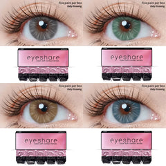 BXOXO 10Pcs=5Pair Color Contact Lenses for 1 Day Daily Lens Blue Contacts Daily Disposable High Wearing Comfort Brown Lenses