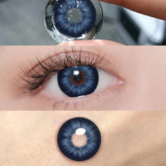 BXOXO 14.5/15mm Colorcon Colored Contact Lenses for Eyes Dark Eye Contact Black Lenses Big Eye Lenses High Quality Lenses