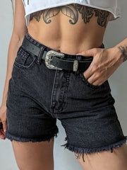 BXOXO Basic Washed Denim Shorts