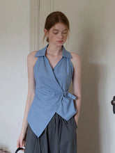 Bxoxo Sexy V Neck Slim Striped Tanks Women Vintage Sleeveless Irregular Tees American Retro Casual Summer Female Elegant New Tops