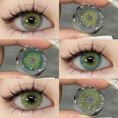BXOXO 1 Pair Fashion Colored Contact Lenses for Eyes Natural Brown Lenses Yearly Blue Lenses Green Eye Contacts Colorful Lens