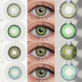 BXOXO 1 Pair Colored Contact Lenses Natural Eye Lenses Green Eye Blue Lenses Yearly Beauty Cosmetic Brown Contacts Eye