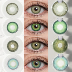 BXOXO 1 Pair Colored Contact Lenses Natural Eye Lenses Green Eye Blue Lenses Yearly Beauty Cosmetic Brown Contacts Eye