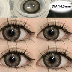 BXOXO 1 Pair High Quality Color Contact Lenses with Diopter Myopia Eyes Contacts Lens Beauty Pupil Makeup Yearly