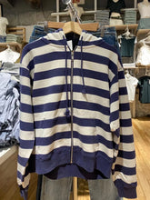 Bxoxo Striped Patchwork Zip-up Hoodie Autumn Cotton Pocket Drawstring Hooded Sweatshirt Women Y2k Streetwear Vintage Loose Tops Jacket